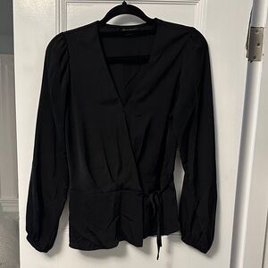 Banana Republic Black Long Sleeve Blouse